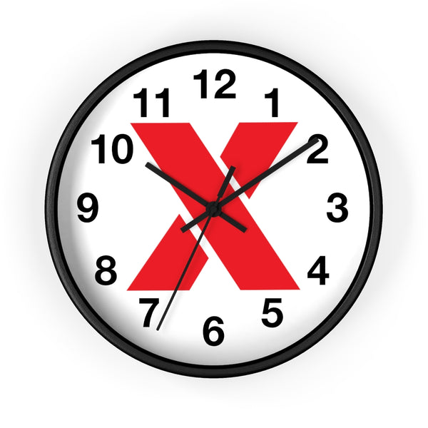 RED X Wall clock