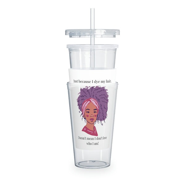 Plastic Tumbler with Straw