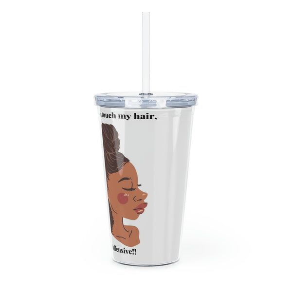 Plastic Tumbler with Straw