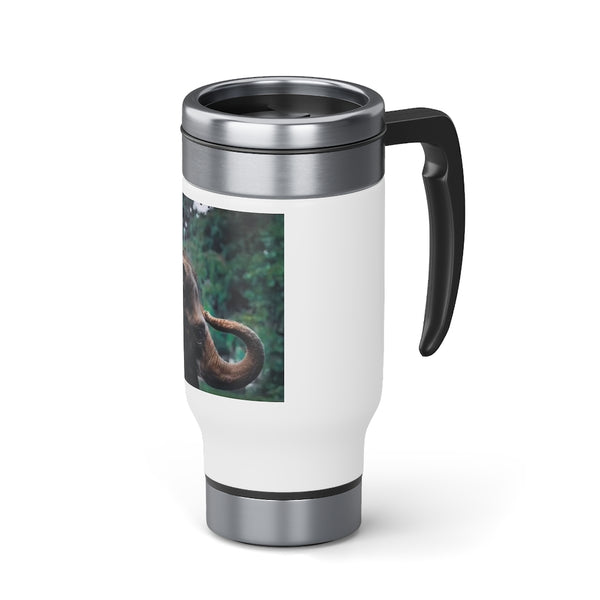 Stainless Steel Travel Mug with Handle, 14oz