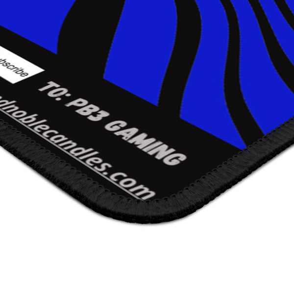 Blue & Black Gaming Mouse Pad