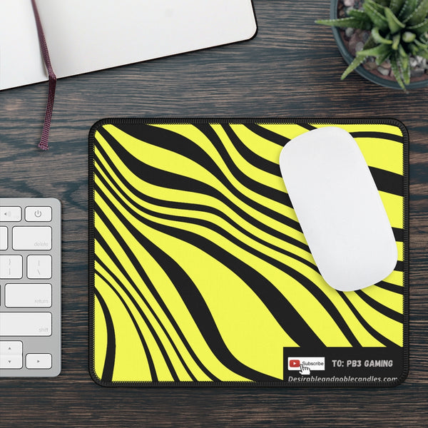 Yellow & Black Gaming Mouse Pad