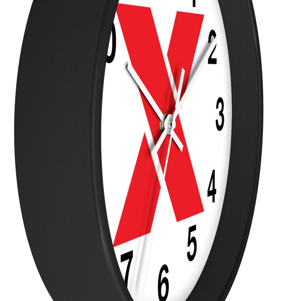 RED X Wall clock