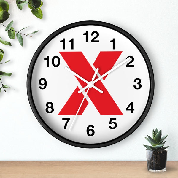 RED X Wall clock