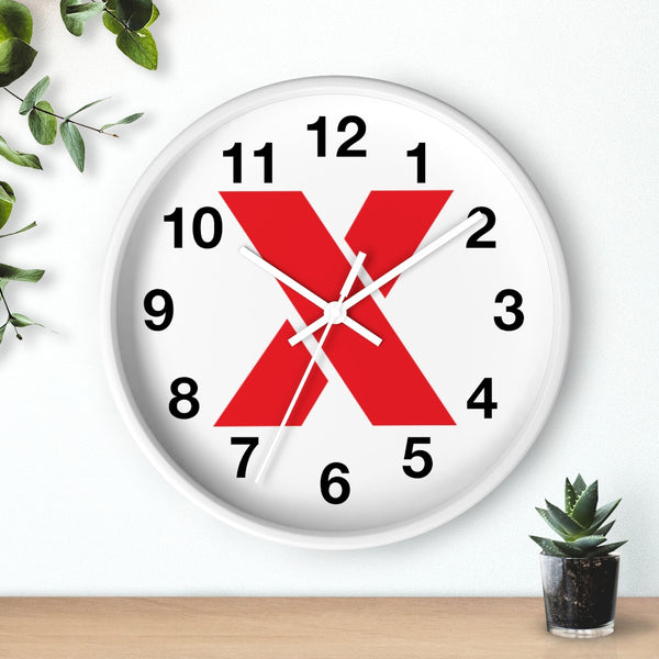 RED X Wall clock