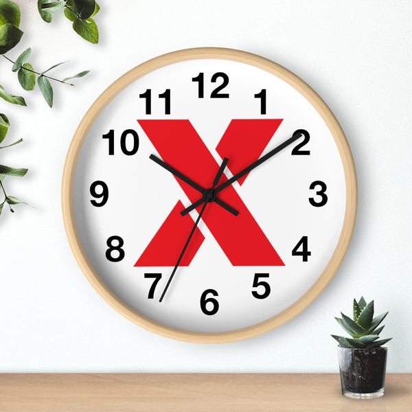 RED X Wall clock