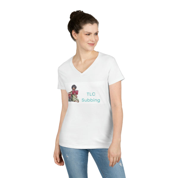 Ladies' V-Neck T-Shirt Notary