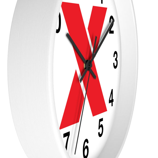 RED X Wall clock