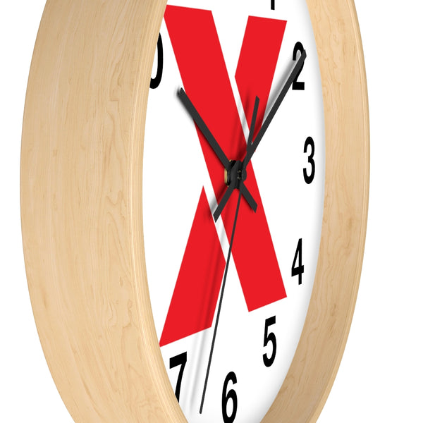 RED X Wall clock