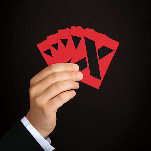 RED X Custom Poker Cards