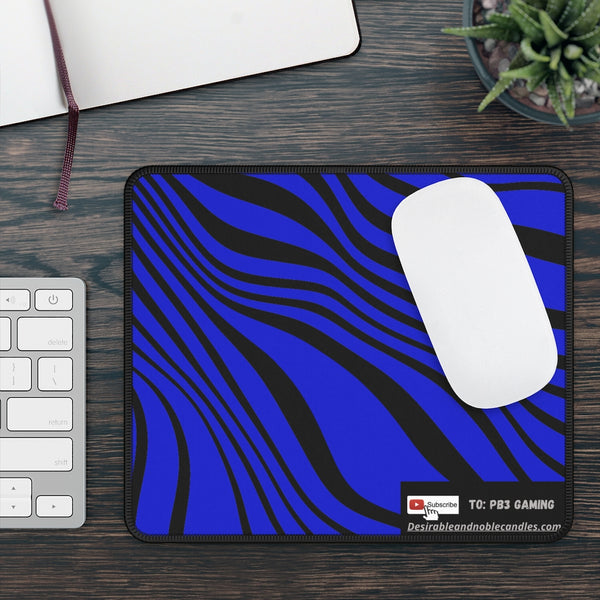 Blue & Black Gaming Mouse Pad