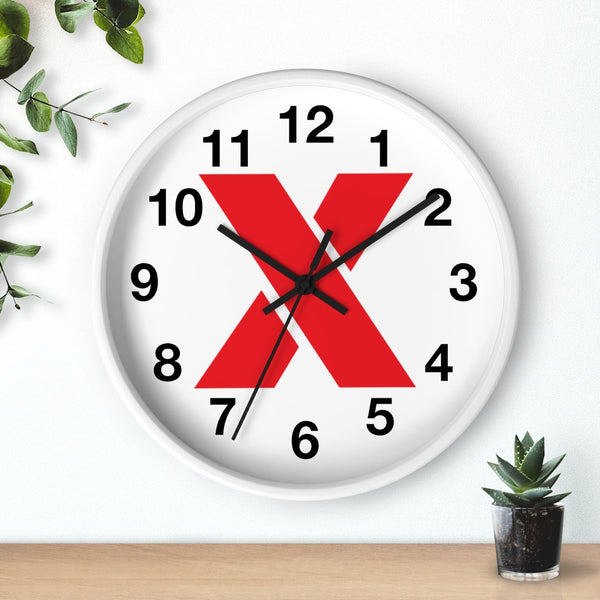 RED X Wall clock