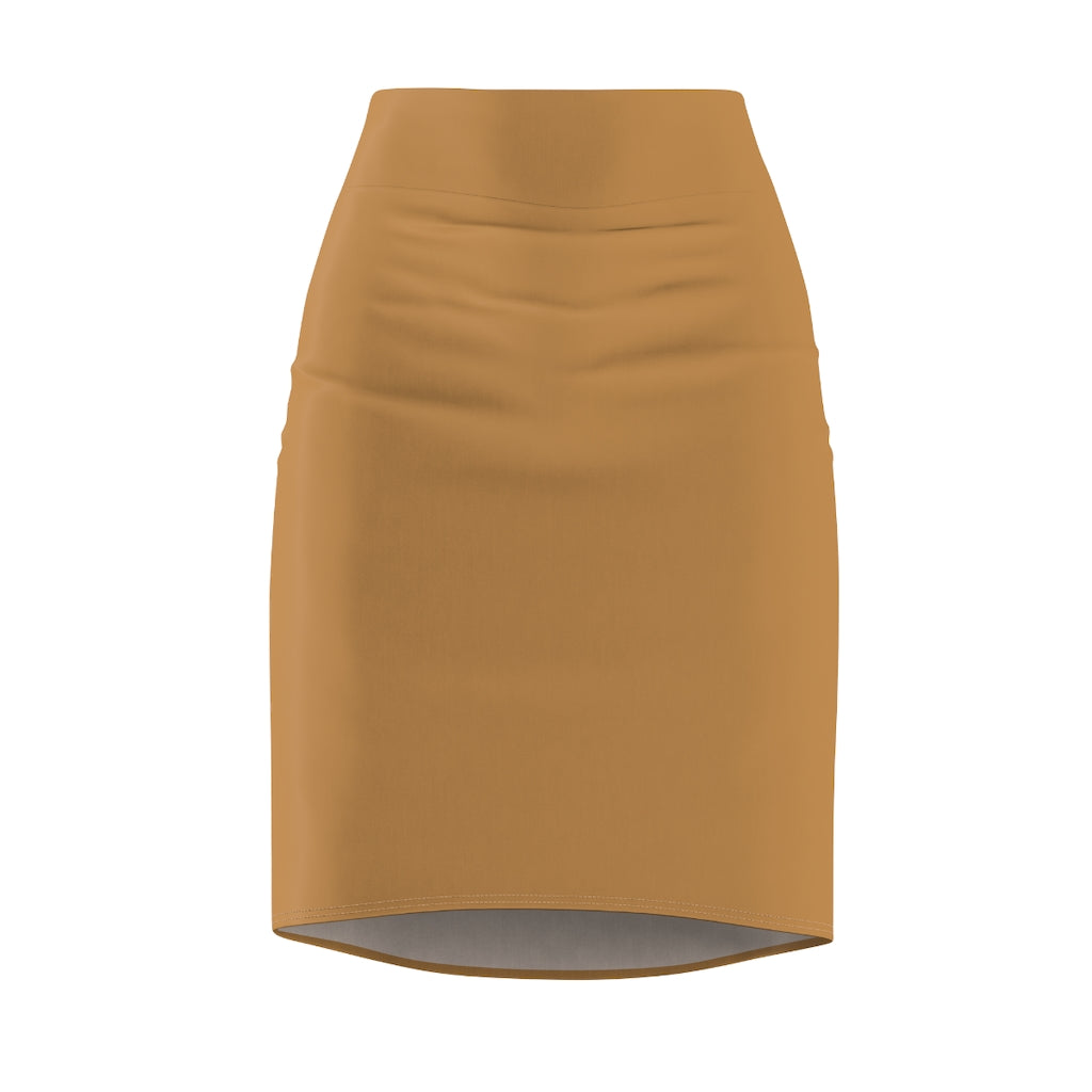 Gold Women's Pencil Skirt