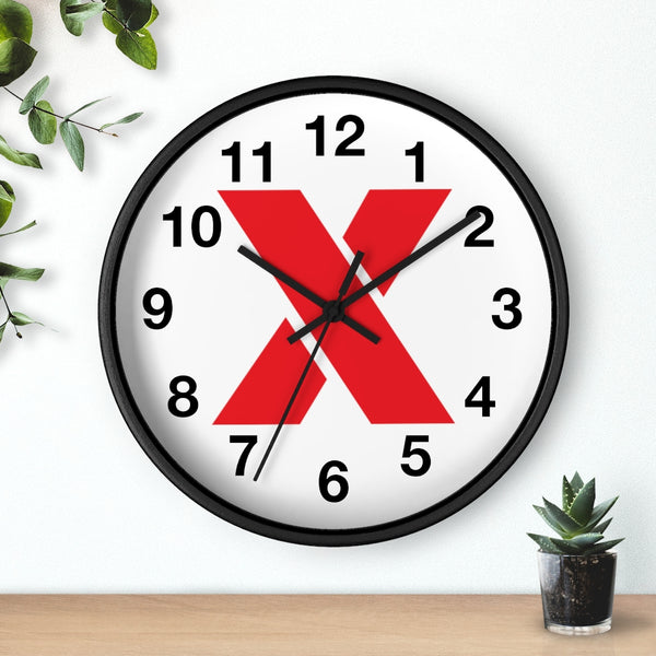 RED X Wall clock