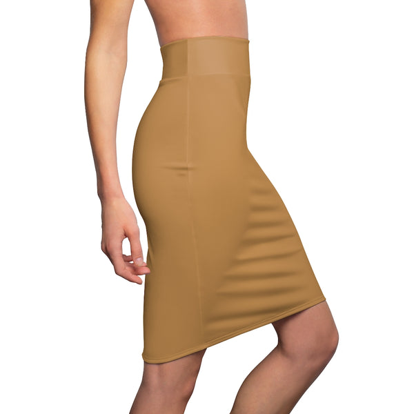 Gold Women's Pencil Skirt