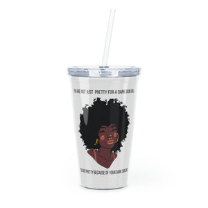 Plastic Tumbler with Straw