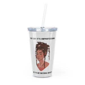 Plastic Tumbler with Straw