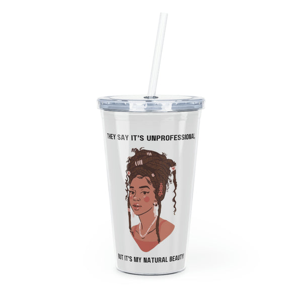 Plastic Tumbler with Straw