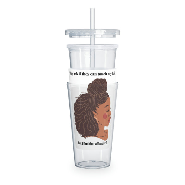 Plastic Tumbler with Straw