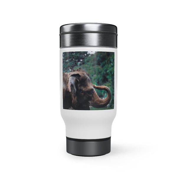 Stainless Steel Travel Mug with Handle, 14oz