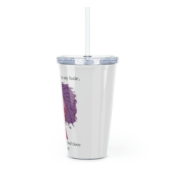 Plastic Tumbler with Straw