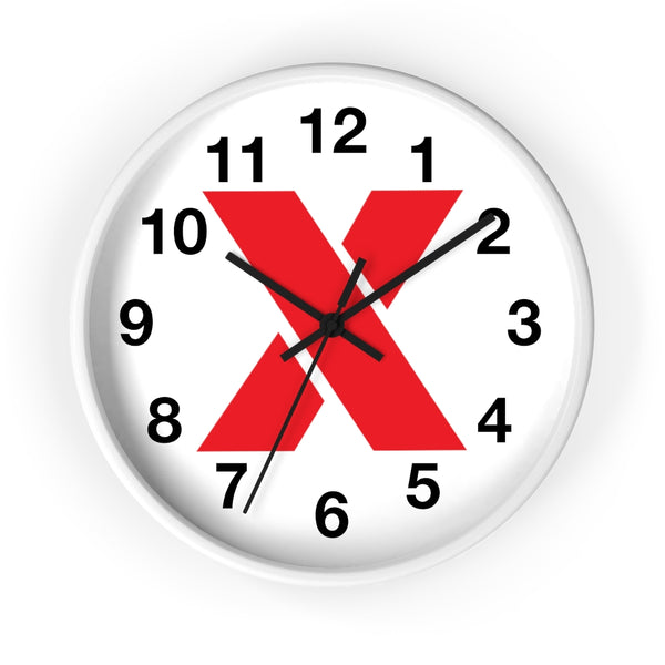 RED X Wall clock