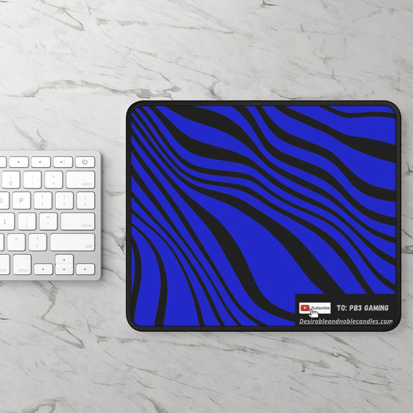 Blue & Black Gaming Mouse Pad