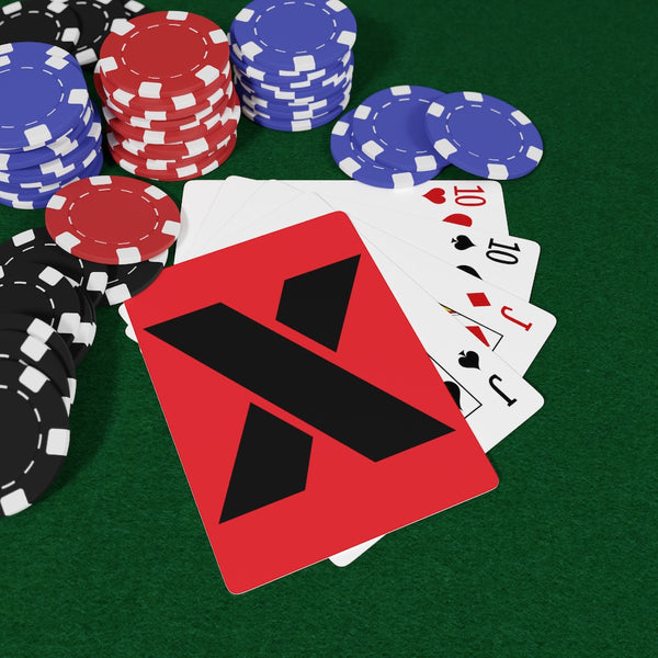 RED X Custom Poker Cards