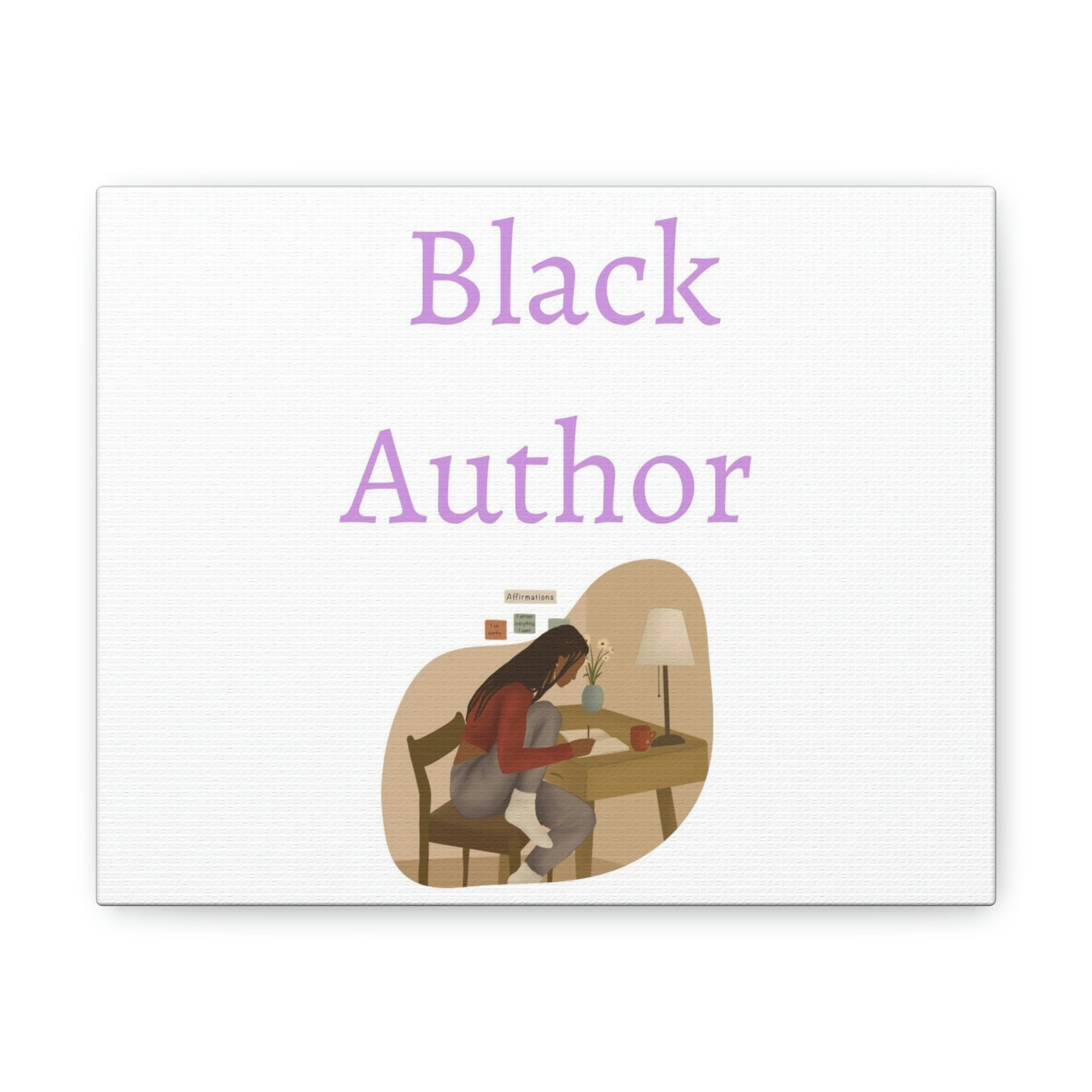 Black author Canvas Gallery Wraps