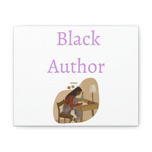 Black author Canvas Gallery Wraps