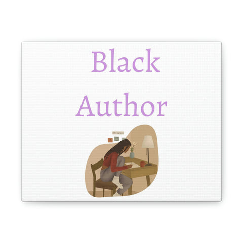 Black author Canvas Gallery Wraps