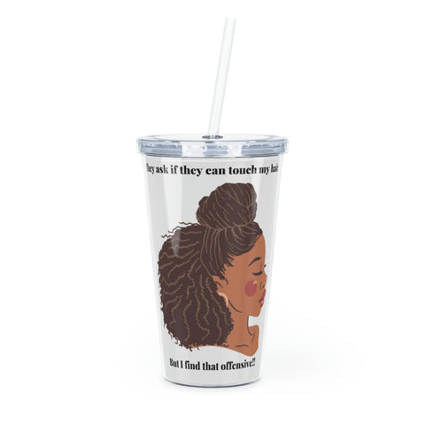 Plastic Tumbler with Straw