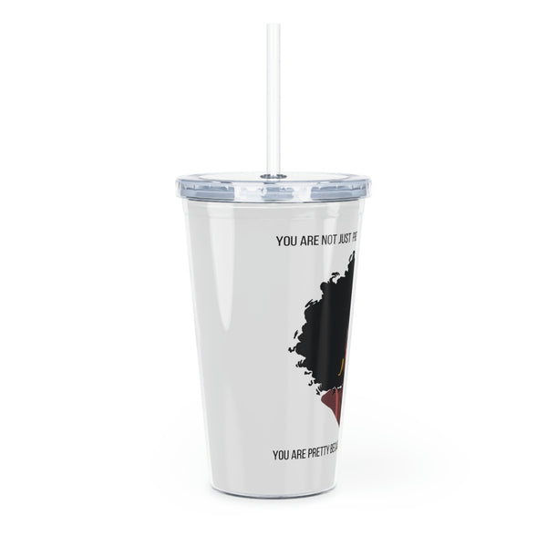 Plastic Tumbler with Straw