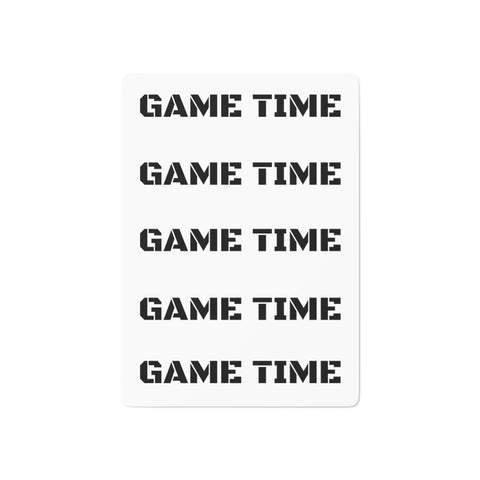 GAME TIME Custom Poker Cards