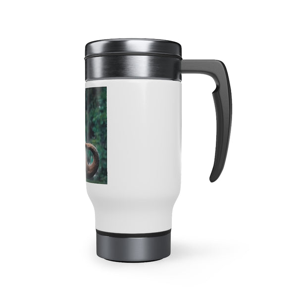 Stainless Steel Travel Mug with Handle, 14oz