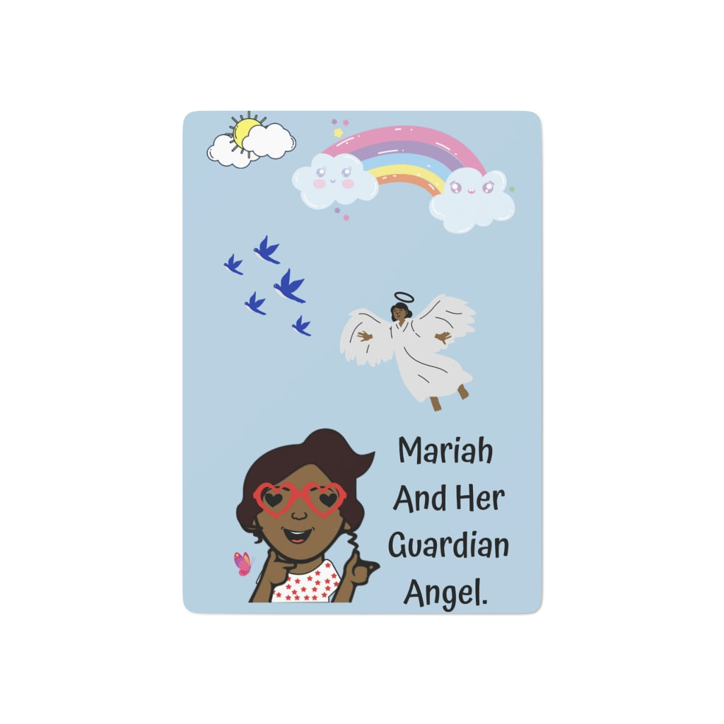 Mariah and her guardian angel Custom Poker Cards