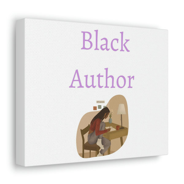 Black author Canvas Gallery Wraps