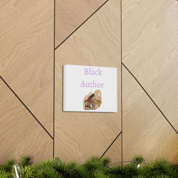 Black author Canvas Gallery Wraps