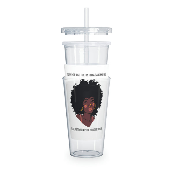 Plastic Tumbler with Straw