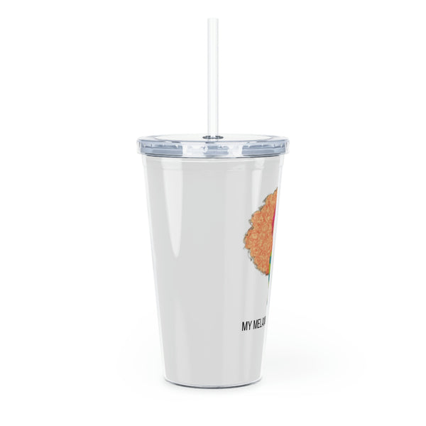 Plastic Tumbler with Straw